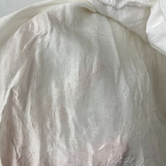 Nenette Linen Lace Short Dress Women Small - Medium Coquette Cottage Romantic - Picture 12 of 16